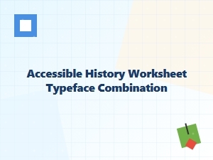 Accessible History Worksheet Typography Sets